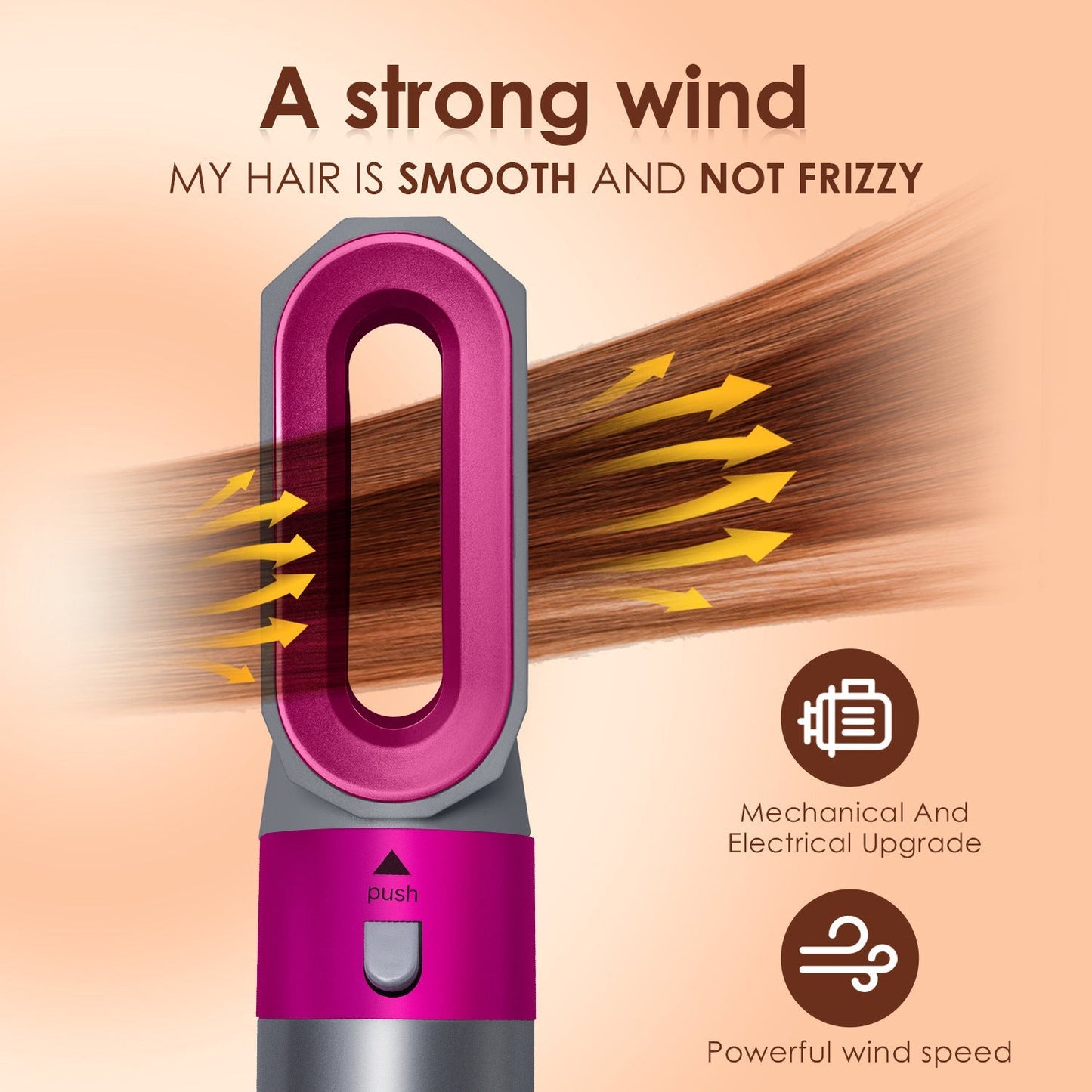 Hot Air Brush: Dry, Style and volumize with Ionic technology 5 in 1