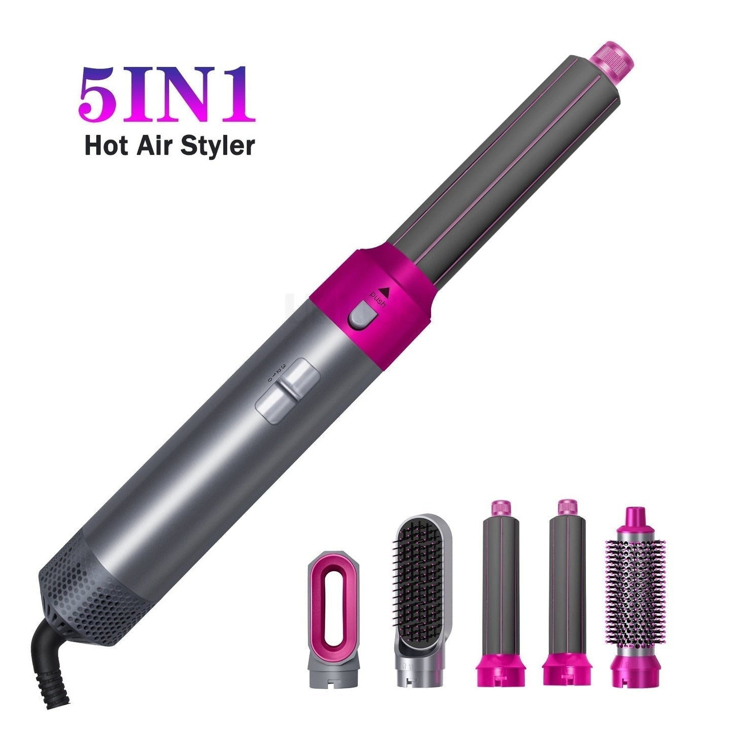 Hot Air Brush: Dry, Style and volumize with Ionic technology 5 in 1