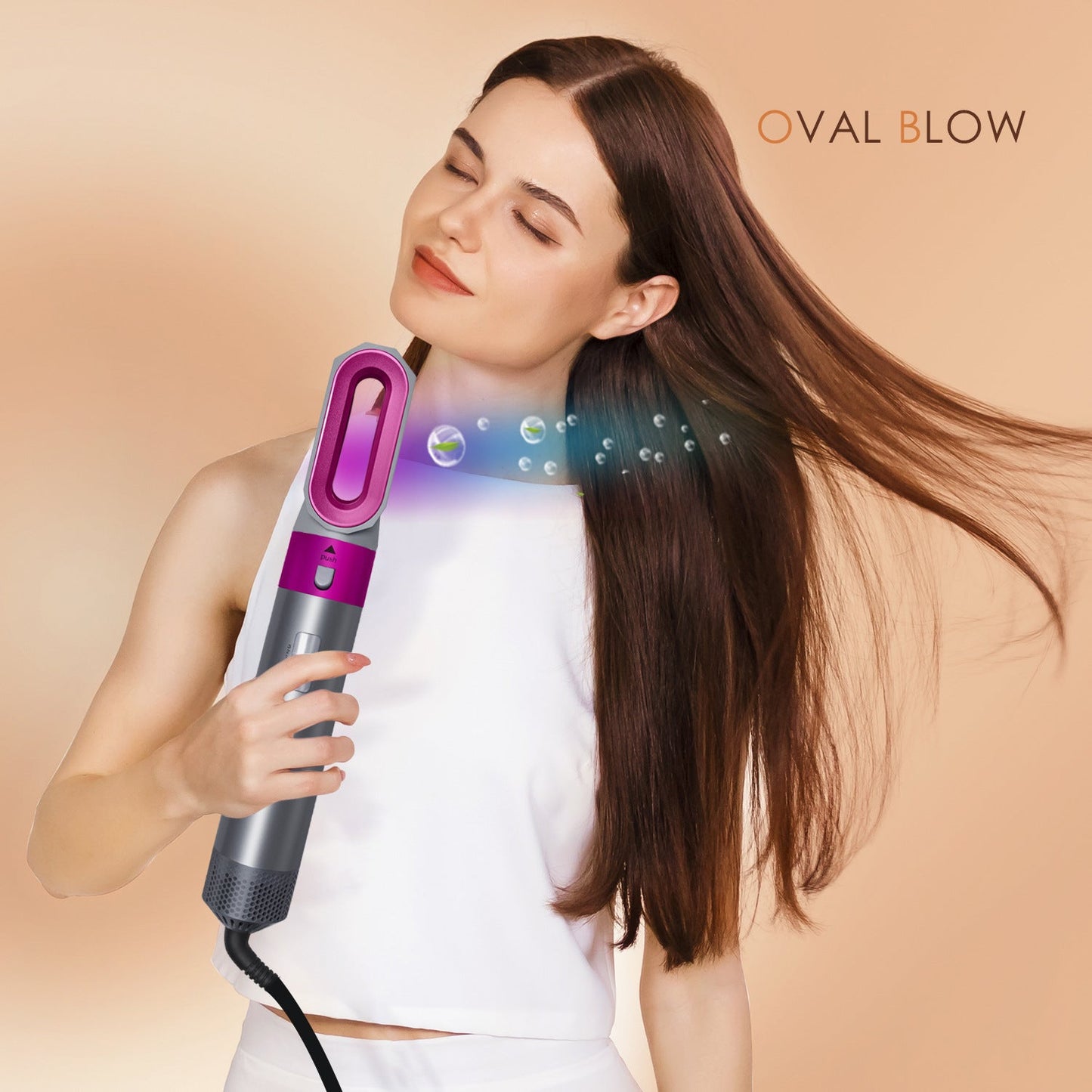 Hot Air Brush: Dry, Style and volumize with Ionic technology 5 in 1