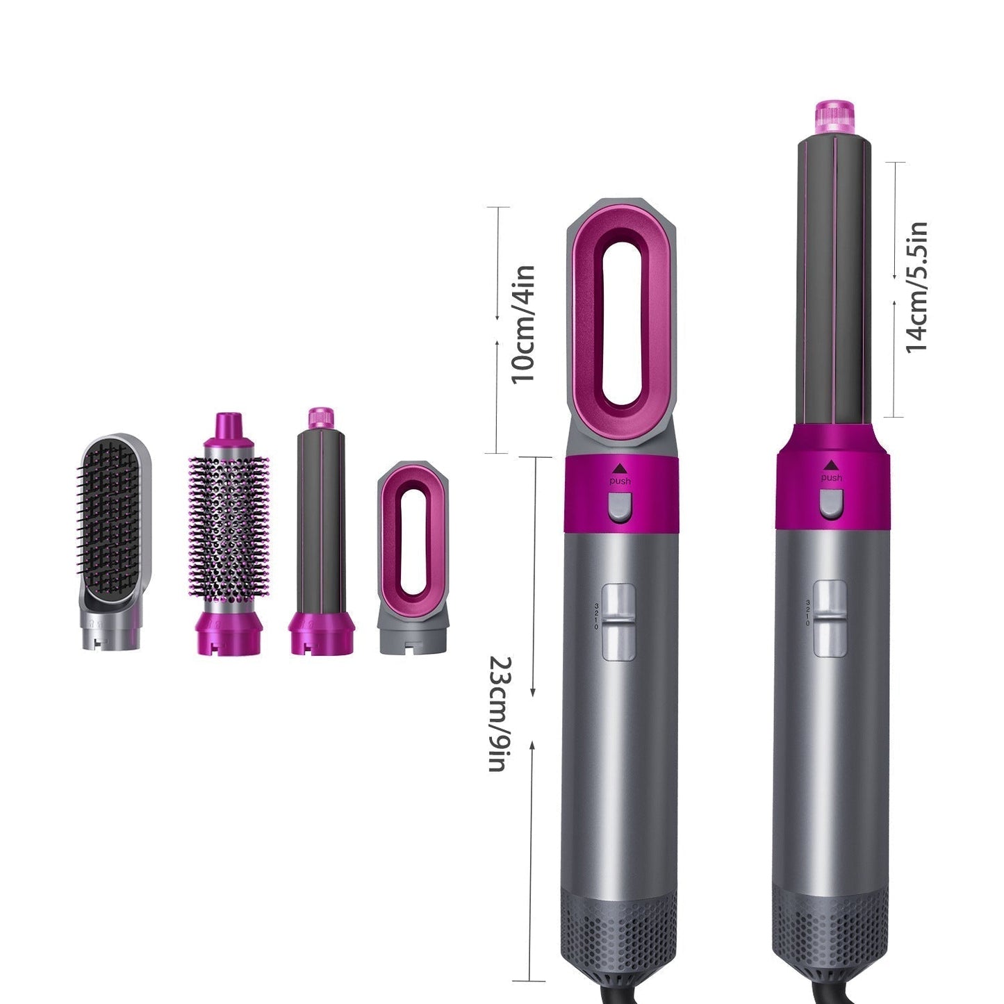 Hot Air Brush: Dry, Style and volumize with Ionic technology 5 in 1
