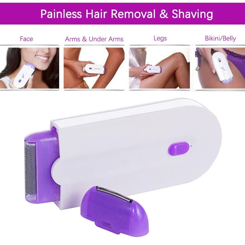 2 In 1 USB Rechargeable Painless Cordless Hair Removal Facial